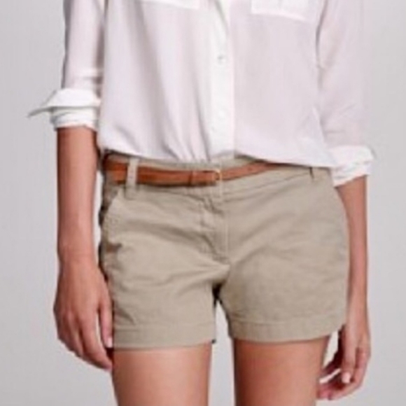 J. Crew Factory Pants - J. Crew Factory 100% Cotton Chino Broken-In Khaki Tan Short